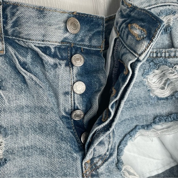 We The Free Maggie Mid Rise Distressed Short in Kiss Me Wash Boho Bohemian 25 - Picture 12 of 15